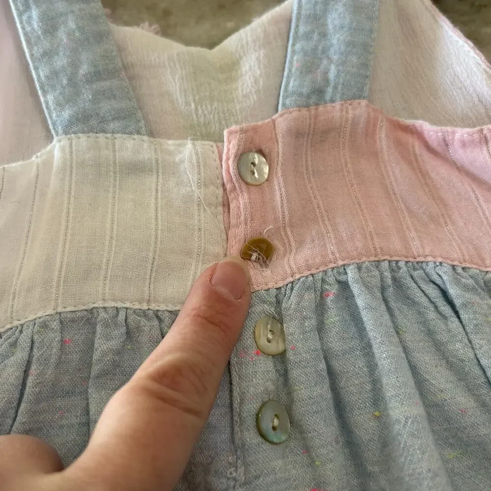 EGG New York Pastel Colorblock Dress, Cotton Sundress, Toddler Girl 2T